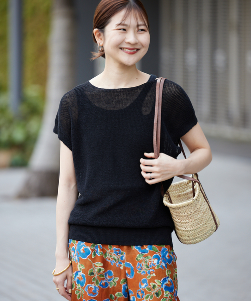 SLOBE IENA（スローブイエナ）の「《追加》リネン混フレンチスリーブ