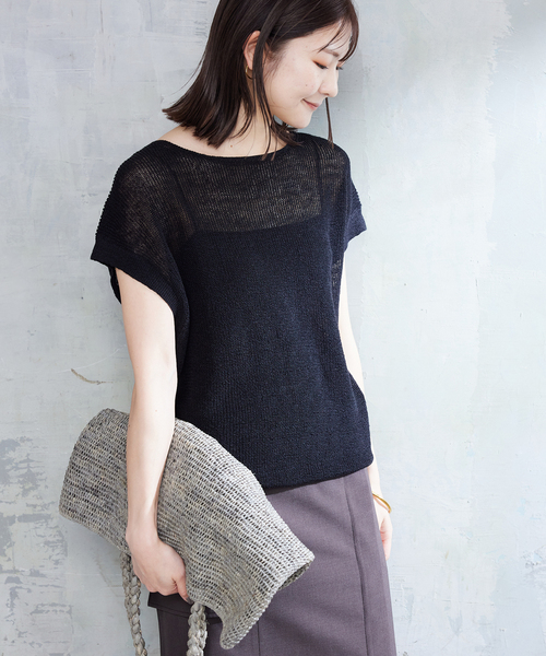 SLOBE IENA（スローブイエナ）の「《追加》リネン混フレンチスリーブ