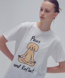 BLACK SCORE / PAWS REFLECT tee(Paws and Reflect半袖プリントTシャツ)
