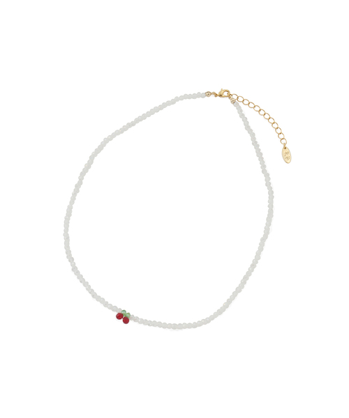 ROPE' PICNIC（ロペピクニック）の「チェリートップビーズショートネックレス（ネックレス・レディース・ホワイト・FREE）」の3枚目の写真
