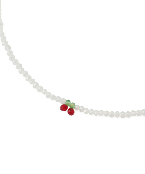 ROPE' PICNIC（ロペピクニック）の「チェリートップビーズショートネックレス（ネックレス・レディース・ホワイト・FREE）」の4枚目の写真