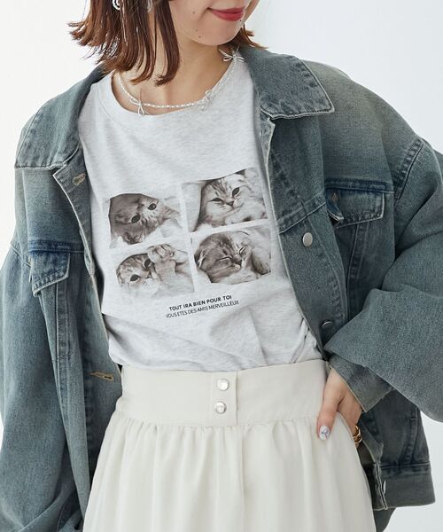 MAJESTIC LEGON(マジェスティックレゴン)の「アソートロゴロンT(Tシャツ/カットソー・レディース・グレー/B/A/ホワイト系その他/C/D・MEDIUM)」の2枚目の写真