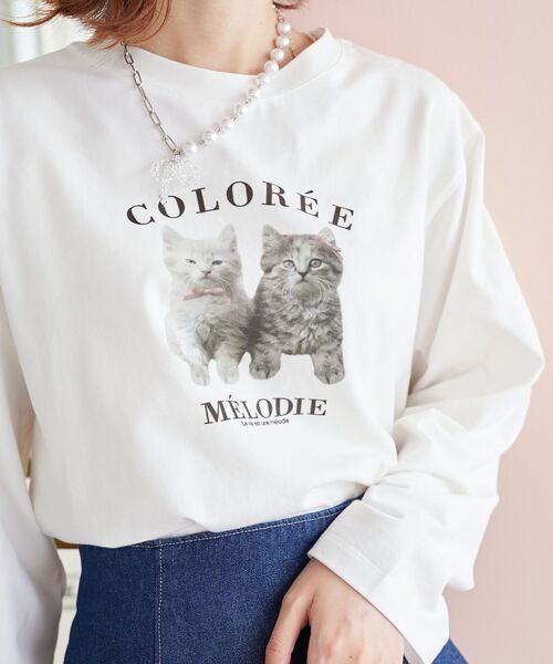 MAJESTIC LEGON(マジェスティックレゴン)の「アソートロゴロンT(Tシャツ/カットソー・レディース・グレー/B/A/ホワイト系その他/C/D・MEDIUM)」の3枚目の写真