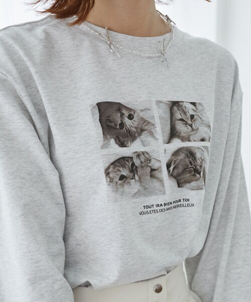 MAJESTIC LEGON(マジェスティックレゴン)の「アソートロゴロンT(Tシャツ/カットソー・レディース・グレー/B/A/ホワイト系その他/C/D・MEDIUM)」の12枚目の写真