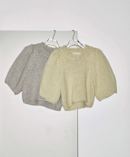 TODAYFUL（トゥデイフル）の「TODAYFUL　Puffsleeve Hand Knit パフスリーブハンドニット/12420520（ニット/セーター・レディース・ミント/グレー・ONE SIZE）」の13枚目の写真