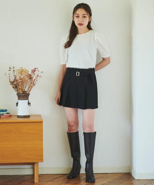 31 Sons de mode（トランテアン　ソン　ドゥ　モード）の「ローベルトプリーツスカショーパン（その他パンツ・レディース・キャメル/グレー/ブラック・36/38）」の6枚目の写真