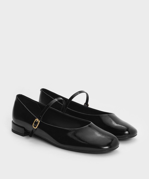 CHARLES & KEITH（チャールズ & キース）の「ラウンドトゥ メリージェーン（パンプス・レディース・オフホワイト/ブラック/ブラック系その他6/シルバー/マルチ・23.5cm/23cm/22.5cm/24.5cm/25cm/26.5cm/25.5cm）」の11枚目の写真