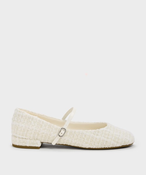 CHARLES & KEITH（チャールズ & キース）の「ラウンドトゥ メリージェーン（パンプス・レディース・オフホワイト/ブラック/ブラック系その他6/シルバー/マルチ・23.5cm/23cm/22.5cm/24.5cm/25cm/26.5cm/25.5cm）」の22枚目の写真
