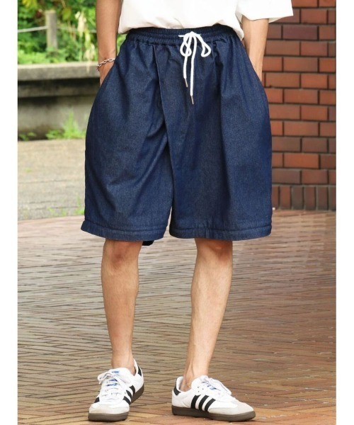 CRAFT STANDARD BOUTIQUE（クラフトスタンダードブティック）の「【URANIWA CAMPERS】2WAY DENIM PANTS（デニムパンツ・メンズ・ブラック/ダークインディゴブルー・XL/L/M）」の4枚目の写真