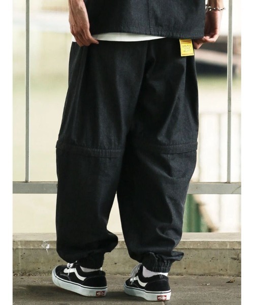 CRAFT STANDARD BOUTIQUE（クラフトスタンダードブティック）の「【URANIWA CAMPERS】2WAY DENIM PANTS（デニムパンツ・メンズ・ブラック/ダークインディゴブルー・XL/L/M）」の16枚目の写真