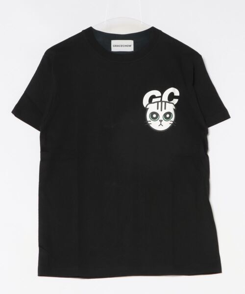 NO WAY(ノーウェイ)の「/Grace Chow/グレース チョウ/Graphic/Design T(Tシャツ/カットソー・レディース・ホワイト/ブラック・MEDIUM/SMALL)」の2枚目の写真