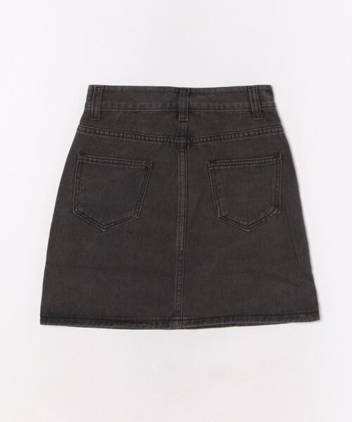 almo(アルモ)の「台形デニムミニスカート(BL)(スカート・レディース・ブルー/ブラック/サックスブルー・SMALL/MEDIUM/LARGE)」の4枚目の写真