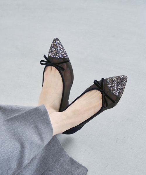 Le Talon ルタロン グリッターパンプス バレエシューズ 24 ポイン