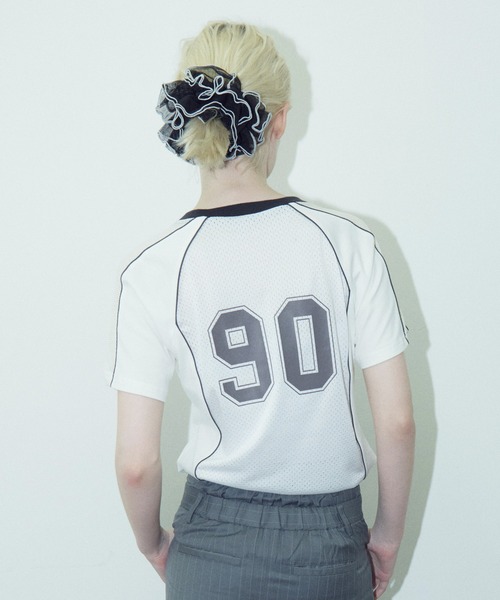 GOLDY（ゴールディ）の「パイピング フリル ビッグ シュシュ（シュシュ・レディース・ホワイト/レッド/グリーン/ブラック/グレー・FREE）」の12枚目の写真