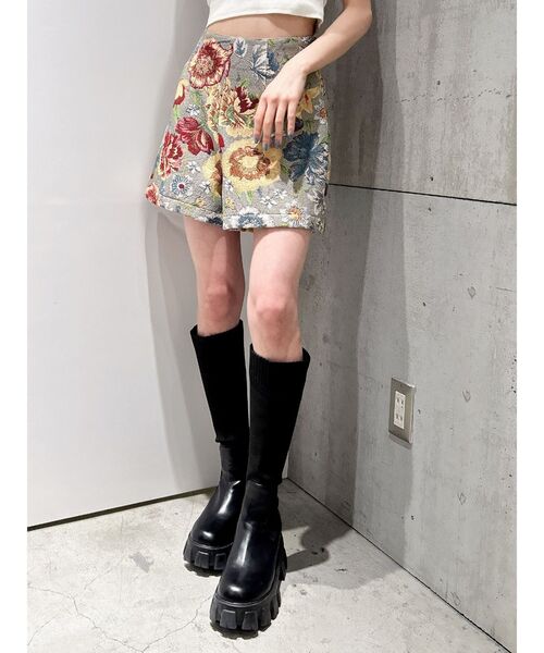 GYDA（ジェイダ）の「【SETUP着用可】Gobelinショートパンツ（その他パンツ・レディース・ブラウン/グレー・FREE）」の2枚目の写真