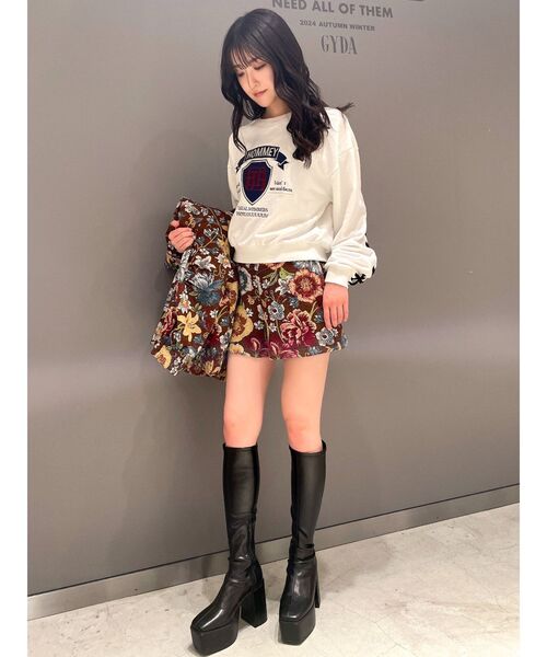 GYDA（ジェイダ）の「【SETUP着用可】Gobelinショートパンツ（その他パンツ・レディース・ブラウン/グレー・FREE）」の12枚目の写真