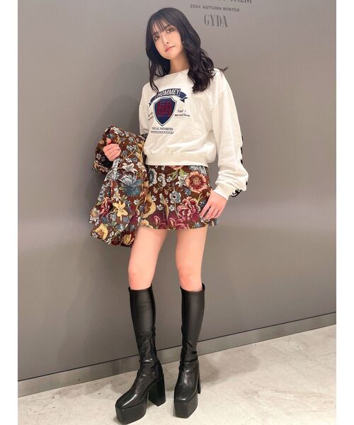 GYDA（ジェイダ）の「【SETUP着用可】Gobelinショートパンツ（その他パンツ・レディース・ブラウン/グレー・FREE）」の13枚目の写真