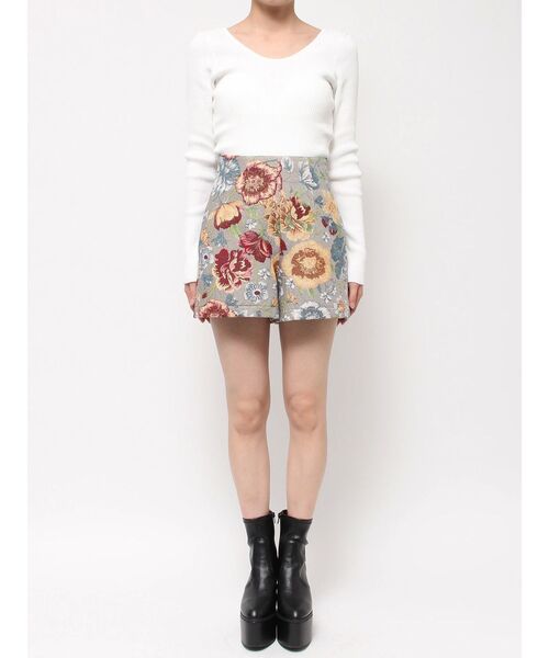 GYDA（ジェイダ）の「【SETUP着用可】Gobelinショートパンツ（その他パンツ・レディース・ブラウン/グレー・FREE）」の9枚目の写真