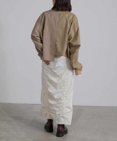 etsinta（エシンタ）の「【etsinta/エシンタ】リメイクライトテーラードジャケット（テーラードジャケット・レディース・ネイビー/ベージュ・ONE SIZE）」の18枚目の写真