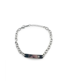 Import & Select（インポートアンドセレクト）の「KISHOKACHI 希少価値 プレートストーンデザインステンレスブレスレット（ブレスレット）」