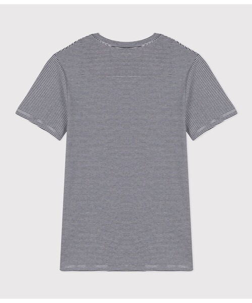 PETIT BATEAU（プチバトー）の「ミラレクルーネック半袖Ｔシャツ（Tシャツ/カットソー・レディース・ブルー系その他・XX-SMALL/X-SMALL/SMALL/MEDIUM/LARGE）」の3枚目の写真
