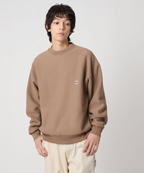 CITEN(シテン)の「<CITEN>ヒュージリバース スウェットシャツ(スウェット・メンズ・ネイビー/ホワイト/ライトグレー/ライラック/ダークグレー/オリーブ/ライトブルー/パープル/イエロー/コバルトブルー/モカ/オフホワイト・S/M/L)」の5枚目の写真