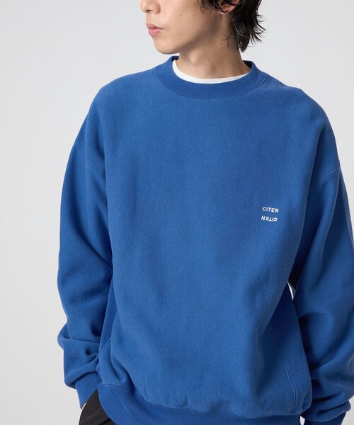 CITEN(シテン)の「<CITEN>ヒュージリバース スウェットシャツ(スウェット・メンズ・ネイビー/ホワイト/ライトグレー/ライラック/ダークグレー/オリーブ/ライトブルー/パープル/イエロー/コバルトブルー/モカ/オフホワイト・S/M/L)」の19枚目の写真