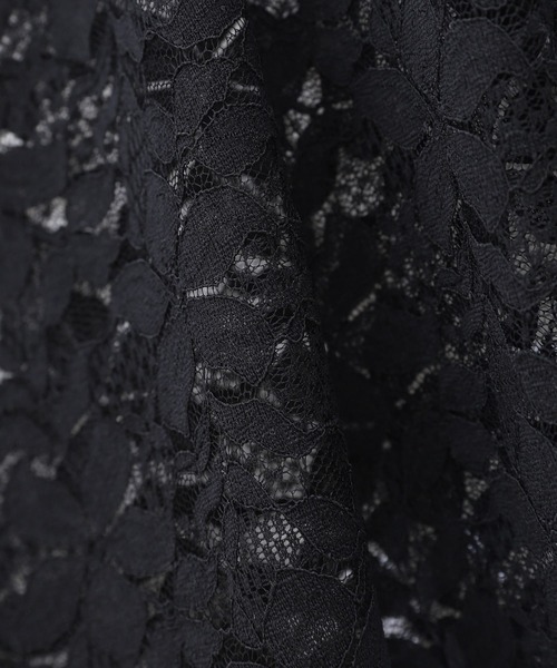 MIELI INVARIANT（ミエリインヴァリアント）の「Lace Sheer Long Tee（Tシャツ/カットソー・レディース・ブラック/ホワイト・FREE）」の5枚目の写真