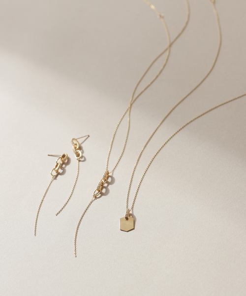 6角モチーフダイヤバチカンネックレス K10（ネックレス）｜Lilas（リラ