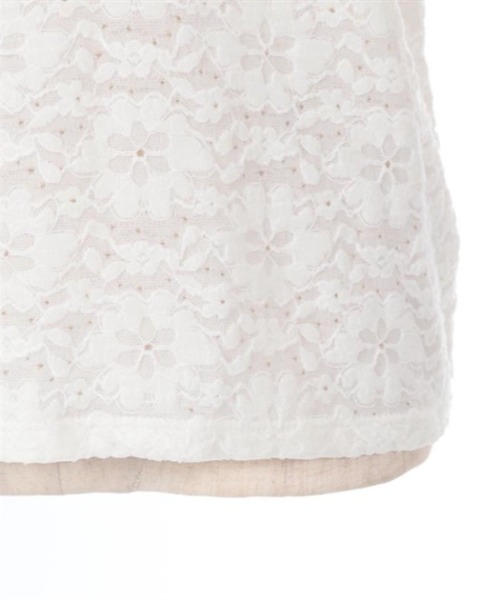 axes femme(アクシーズファム)の「レースフレア袖起毛レースプルオーバー(Tシャツ/カットソー・レディース・ブラック/ホワイト/クリーム・FREE)」の14枚目の写真