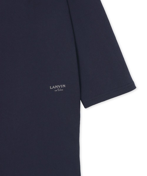 LANVIN en Bleu(ランバンオンブルー)の「8オンス ヘビーウェイト オーバーサイズ 7分袖 ヘンリーTシャツ(Tシャツ/カットソー・メンズ・ホワイト/グレイッシュベージュ/ネイビー・46/48/52/50)」の19枚目の写真