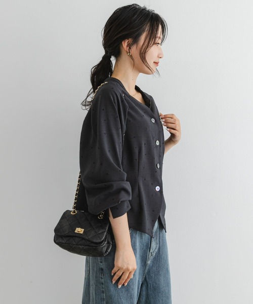 F by ROSSO（エフバイロッソ）の「F by ROSSO　ハート刺繍2WAYブラウス（シャツ/ブラウス・レディース・チャコールグレー/ブラック・FREE）」の17枚目の写真