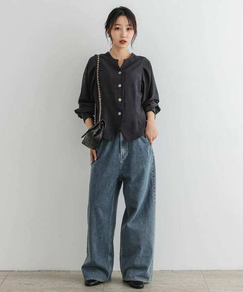 F by ROSSO（エフバイロッソ）の「F by ROSSO　ハート刺繍2WAYブラウス（シャツ/ブラウス・レディース・チャコールグレー/ブラック・FREE）」の18枚目の写真