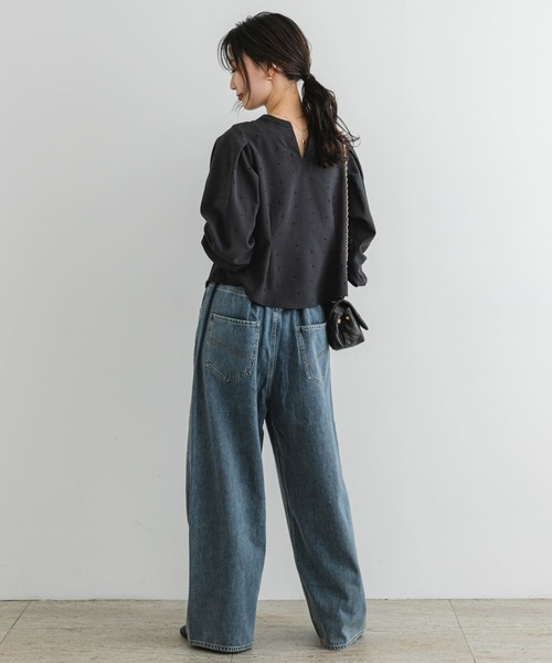 F by ROSSO（エフバイロッソ）の「F by ROSSO　ハート刺繍2WAYブラウス（シャツ/ブラウス・レディース・チャコールグレー/ブラック・FREE）」の19枚目の写真