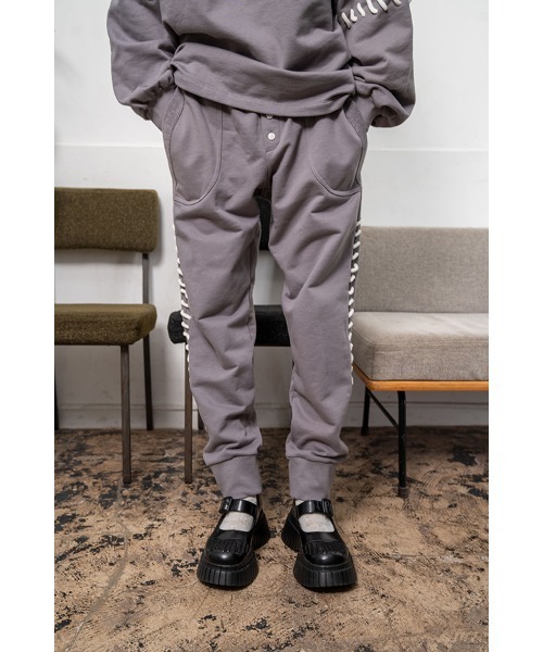 Nora Lily(ノラリリー)の「【Nora Lily】Hand Stitch Switching CS Pants(UNISEX)(その他パンツ・メンズ・ブラック/グレー/モカ・FREE)」の1枚目の写真