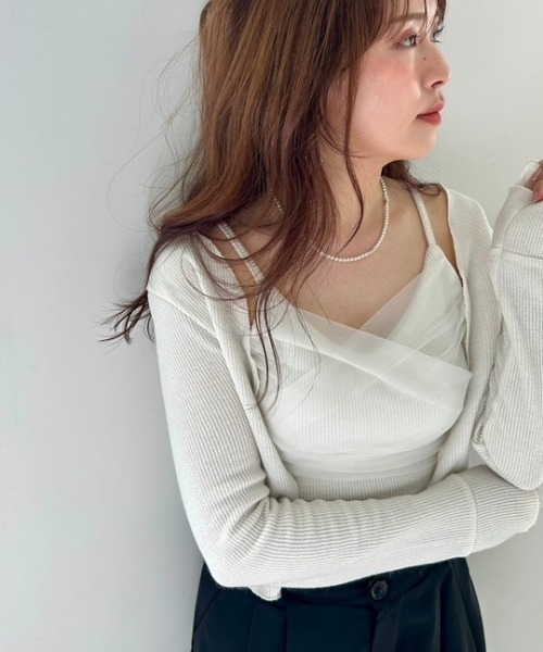 ipugo/イプゴ チュール付き キャミソール＆ボレロ アンサンプル（アンサンブル）｜ipugo（イプゴ）