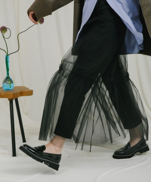 ✨新品未使用✨ ✨MOHI モヒ✨　スタッズ　カウレザー チャンキー ローファー 楽天市場】MOHI モヒ カウレザー チャンキー ローファー gu1-23226-01