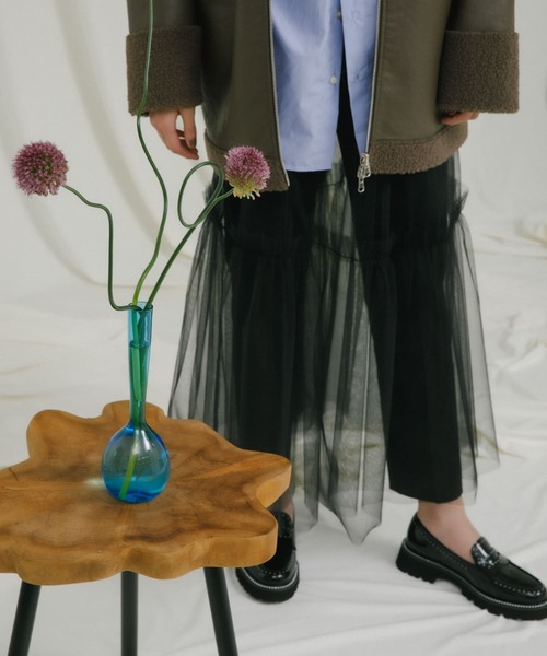 MOHI（モヒ）の「MOHI　スタッズローファー（ローファー・レディース・ブラック・36）」の2枚目の写真