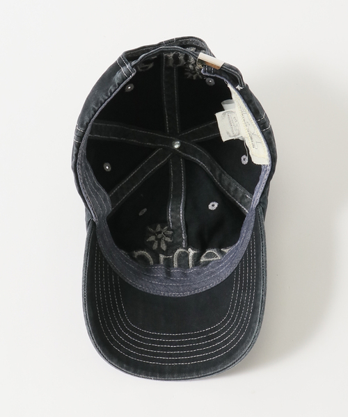 ERL venice cap キャップ ERL - イーアールエル】VENICE EMBROIDERED CAP / BLUE(キャップ