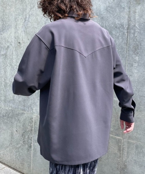 CIAOPANIC（チャオパニック）の「【ZOZO限定】ARMYポケットワイドシャツ（シャツ/ブラウス・メンズ・ベージュ/チャコールグレー/グリーン/ブラック・S/M/L/XL/XS）」の13枚目の写真