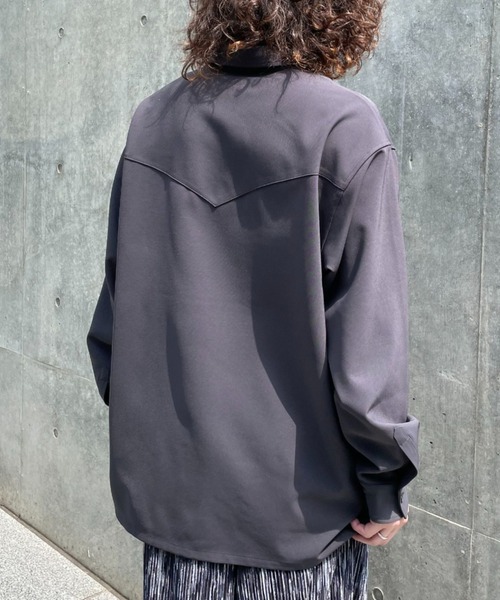 CIAOPANIC（チャオパニック）の「【ZOZO限定】ARMYポケットワイドシャツ（シャツ/ブラウス・メンズ・ベージュ/チャコールグレー/グリーン/ブラック・S/M/L/XL/XS）」の14枚目の写真