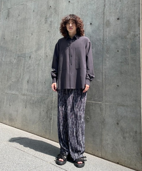 CIAOPANIC（チャオパニック）の「【ZOZO限定】ARMYポケットワイドシャツ（シャツ/ブラウス・メンズ・ベージュ/チャコールグレー/グリーン/ブラック・S/M/L/XL/XS）」の15枚目の写真
