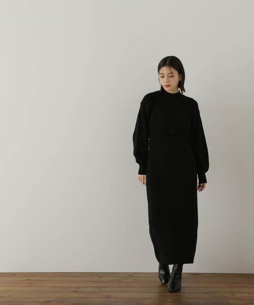 【セール】◇コンパクトビスチェニットワンピース（ワンピース）｜NATURAL BEAUTY BASIC（ナチュラルビューティーベーシック）