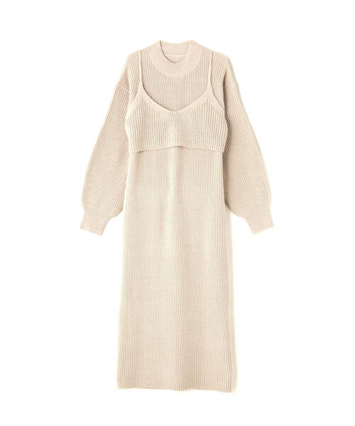 【セール】◇コンパクトビスチェニットワンピース（ワンピース）｜NATURAL BEAUTY BASIC（ナチュラルビューティーベーシック）