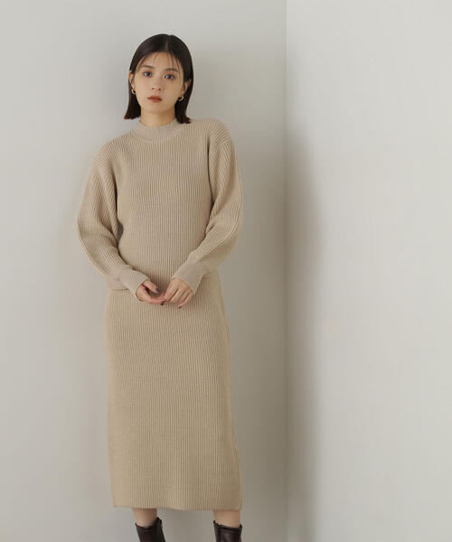 【セール】◇コンパクトビスチェニットワンピース（ワンピース）｜NATURAL BEAUTY BASIC（ナチュラルビューティーベーシック）