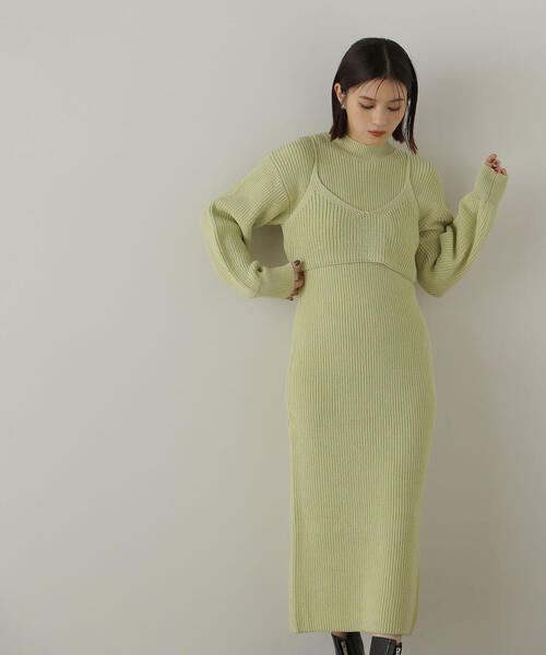 【セール】◇コンパクトビスチェニットワンピース（ワンピース）｜NATURAL BEAUTY BASIC（ナチュラルビューティーベーシック）