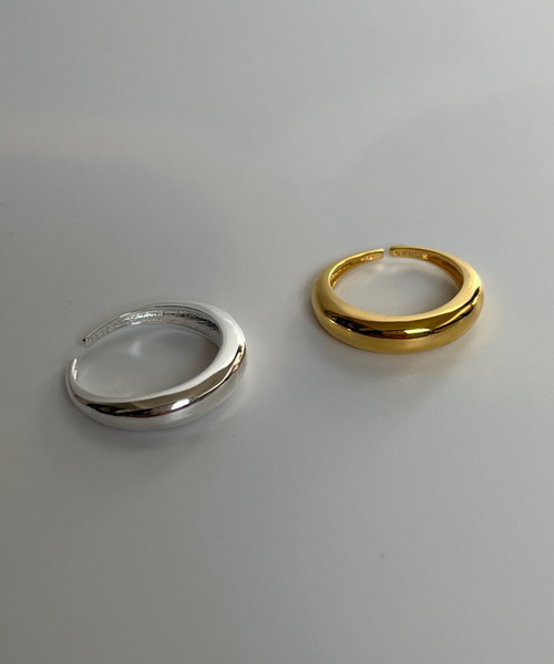 silver925 × ciite' (シルバーキューニーゴシーテ)の「【silver925】 chubby ring(リング・レディース・シルバー/ゴールド・FREE)」の5枚目の写真