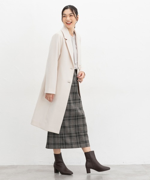 Honeys（ハニーズ）の「【抗菌防臭・静電気軽減】チェスターコート（チェスターコート・レディース・アイボリー/ブラック/チャコール/モカ/ベージュ/キャメル・S/M/L/LL/3L）」の10枚目の写真