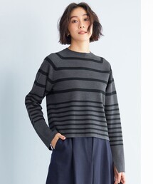 ウールミラノボーダー ニット