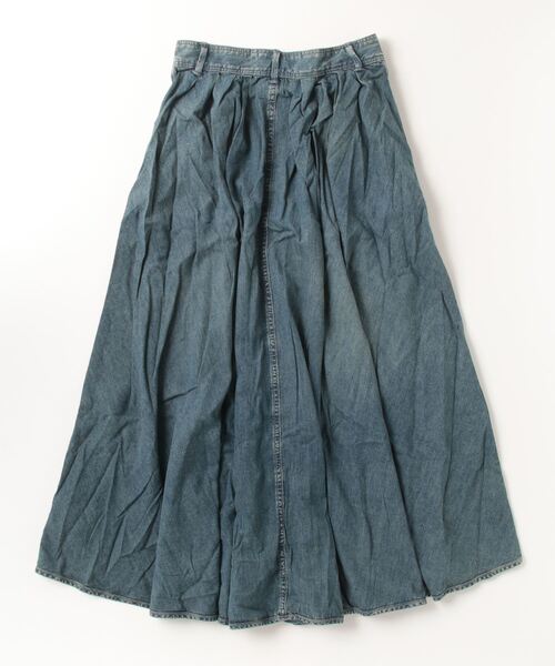 RRL（ダブル アール エル）の「プリーテッド インディゴ デニム スカート（デニムスカート・レディース・ブルー・1/2/3/4）」の9枚目の写真